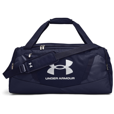 Torba sportowa Under Armour Undeniable 5.0 Duffle MD ciemnoniebieski Midnight Navy / Midnight Navy / Metallic Silver