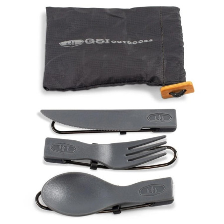 Zestaw sztućców GSI Outdoors Tekk Trio Folding Cutlery Set