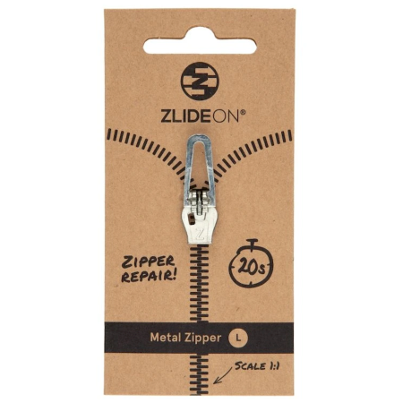 Zapasowy suwak ZlideOn Opravný jezdec pro kovové zipy - L srebrny silver