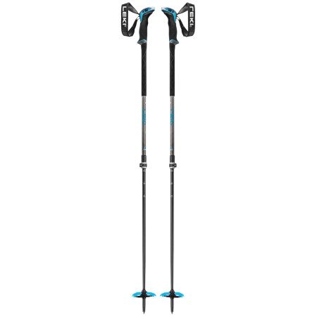 Kije skiturowe Leki Guide Lite 2 czarny/niebieski silvergray-petrol-black