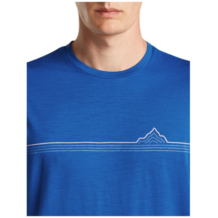 Koszulka męska Icebreaker Men Merino 150 Tech Lite SS Tee Range Stripes