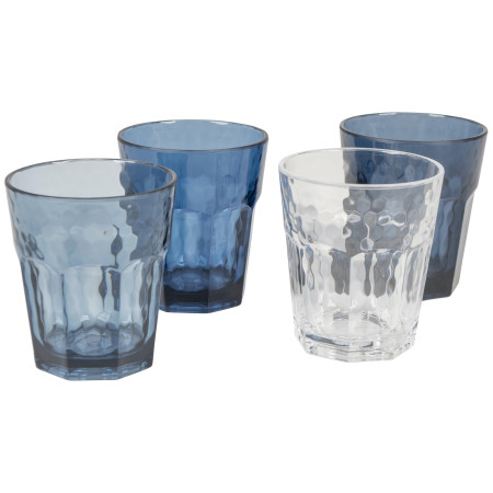 Zestaw kieliszków Bo-Camp Tumbler Mix & Match 200 ml - 4ks niebieski Blue
