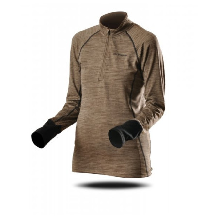 Bluza damska Trimm Clinic Lady zielony lite khaki/grey melange