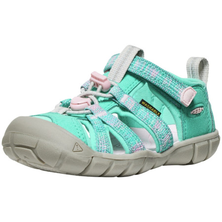Sandały dziecięce Keen Seacamp II Cnx Children Bright Aqua/Giggle Pink