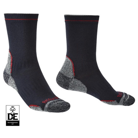 Skarpety męskie Bridgedale Hike LW T2 CP Boot czarny/czerwony navy/red/042