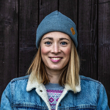 Dzianinowa czapka z merynosów Kama A136