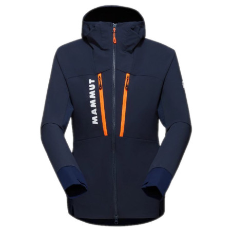 Kurtka damska Mammut Aenergy SO Hybrid Hooded Jacket Women niebieski/pomarańczowy Marine-Vibrant Orange
