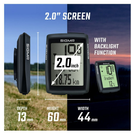 Licznik rowerowy Sigma BC 14.0 WL STS