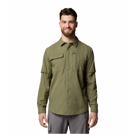 Koszulka męska Columbia Skien Valley™ Long Sleeve Shirt ciemnozielony Stone Green