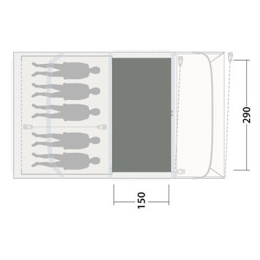 Dywan do namiotu Outwell Cozy Carpet Flagstaff / Nashville / Monterey 5 Air
