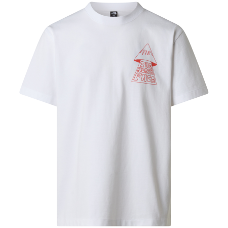 Koszulka męska The North Face M Mountain Play Relaxed Short Sleeve Tee-Graphic biały TNF WHITE