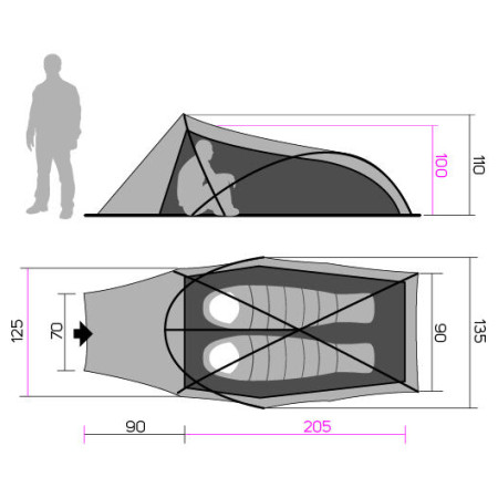 Namiot turystyczny Hannah Hawk 2