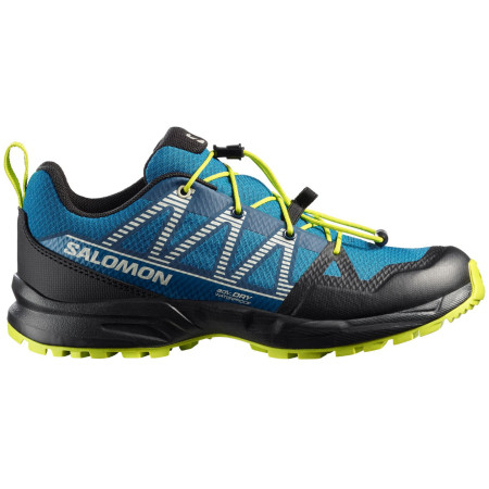Buty dziecięce Salomon Outscape Waterproof J niebieski Mykonos Blue / Black / Acid Lime