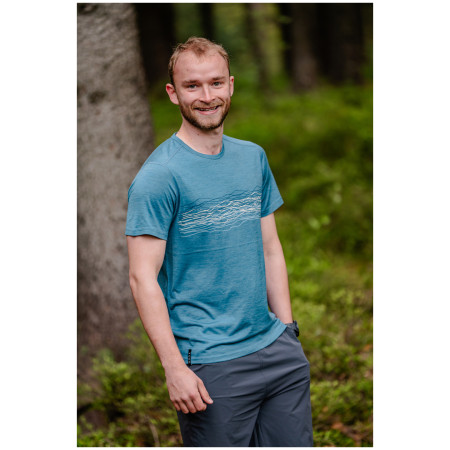 Koszulka męska MOOA Merino Lyolite Waves 150 Short