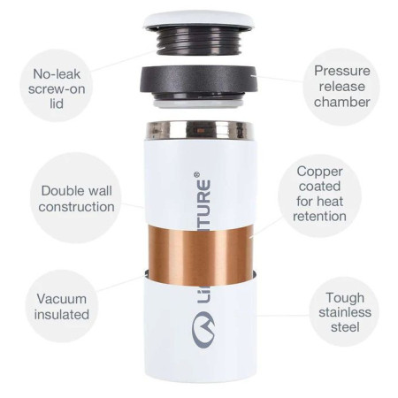 Kubek termiczny LifeVenture One Touch Thermal Mug 350 ml
