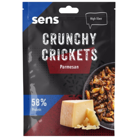 Świerszcze jadalne Sens Chrupiące & prażone świerszcze - Parmezan 16 g