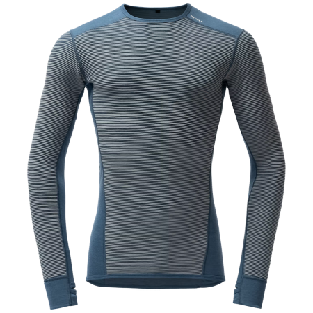 Męska koszulka Devold Reverso Merino Shirt Man niebieski Griffin