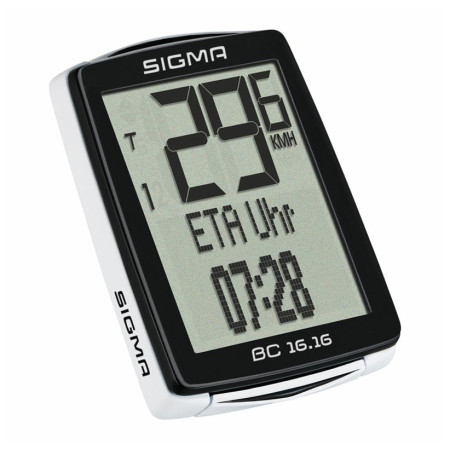 Licznik rowerowy Sigma BC 16.16 drátový czarny
