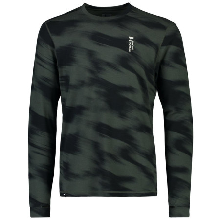Męska koszulka Mons Royale Cascade Merino Flex 200 Ls Rosin Motion szary/czarny RosinMotion