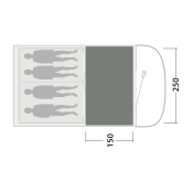 Dywan do namiotu Outwell Cozy Carpet Sky 4