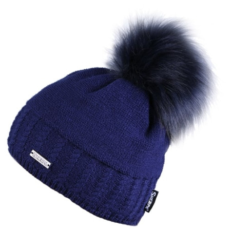 Czapka damska Sherpa Amber niebieski Darkblue