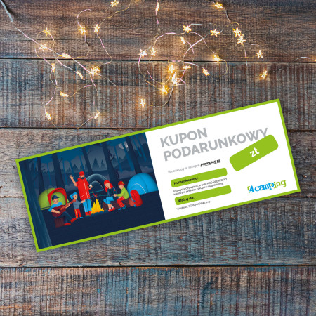 Voucher 4camping Drukowana karta podarunkowa