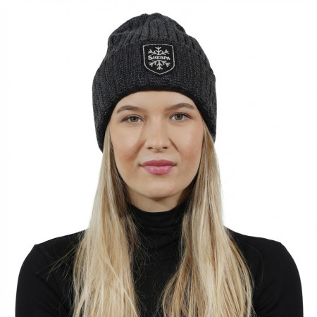 Czapka damska Sherpa Lucia czarny black 7719/7735