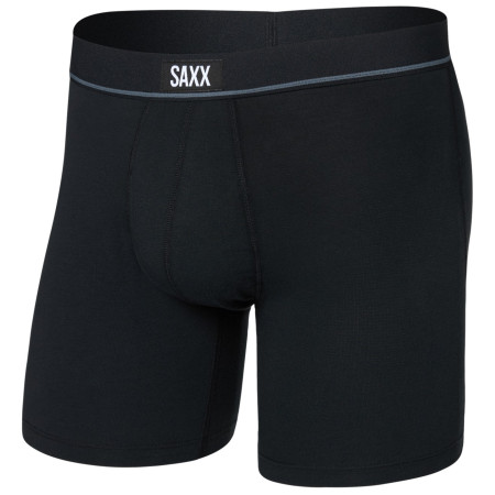 Męskie bokserki Saxx Essential Cotton Boxer Brief Fly czarny black