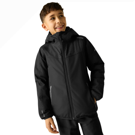 Dziecięca kurtka zimowa Regatta Illuma Reflective Jacket Black