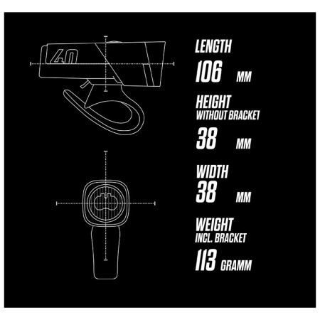 Przednia lampka Sigma Aura 40