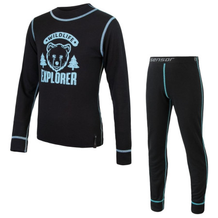 Zestaw dziecięcy Sensor Double Face Set Wild czarny