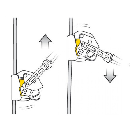 Ski stopper Petzl ASAP LOCK