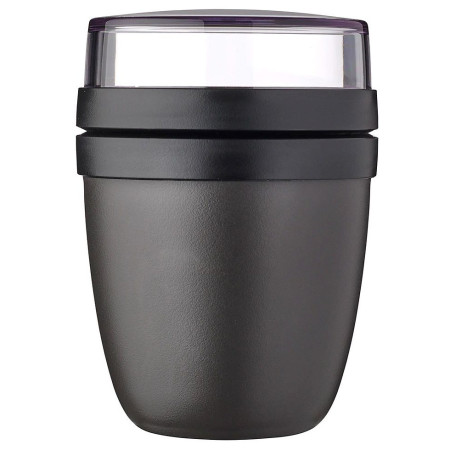 Pojemnik śniadaniowy Mepal Ellipse Mini 300 + 120 ml czarny Nordic Black