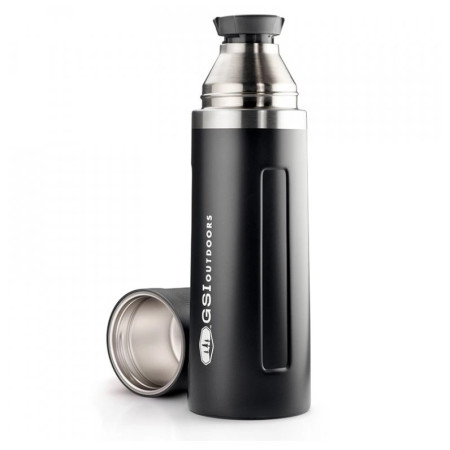 Termos GSI Outdoors Glacier Stainless Vacuum Bottle 1l czarny black