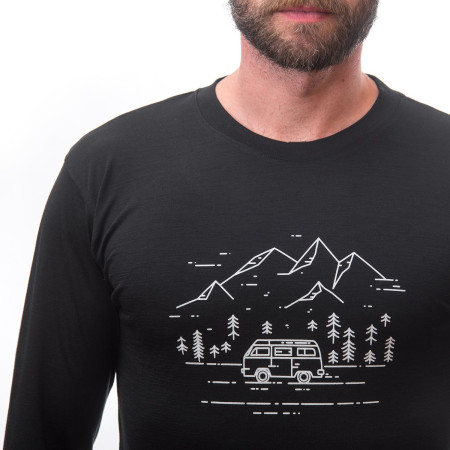 Męska koszulka Sensor Merino Active Pt Van Life dl.rukáv