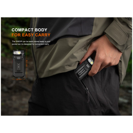 Latarka kieszonkowa Fenix SW05R-RED