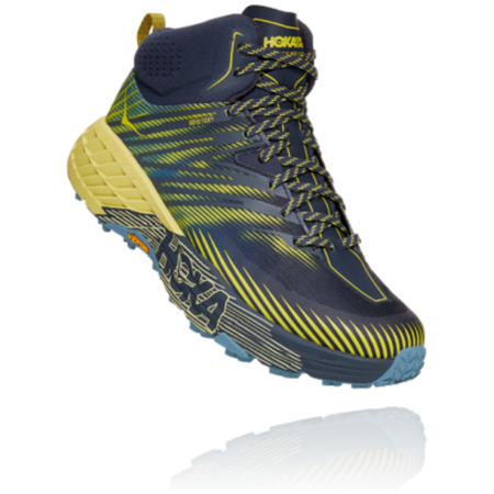 Buty do biegania dla mężczyzn Hoka One One Speedgoat Mid 2 Gtx niebieski/żółty OmbreBlue/BlueSheen