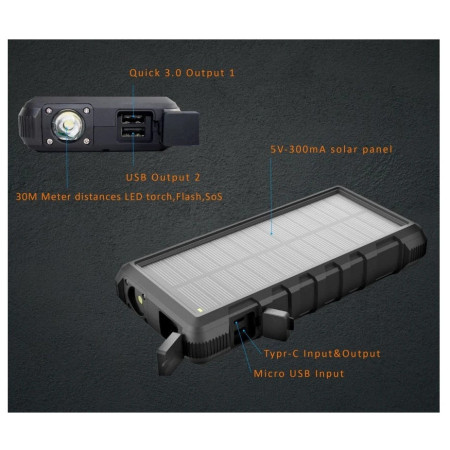 Solarny powerbank Viking Technology W24W