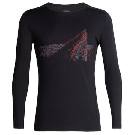 Koszulka męska Icebreaker Mens 200 Oasis Deluxe Raglan LS Crewe La Meije