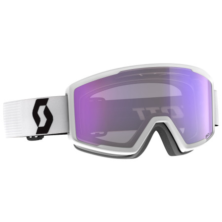 Gogle narciarskie Scott Factor Pro Light Sensitive biały/fioletowy mineral white/blacklight sensitive blue chro