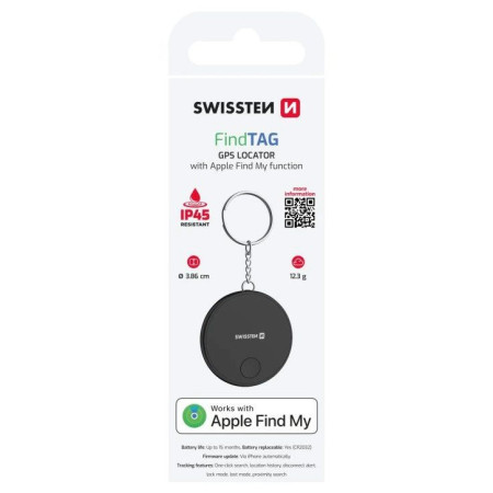 Lokalizator Swissten FindTag GPS Locator (with Apple Find My function)