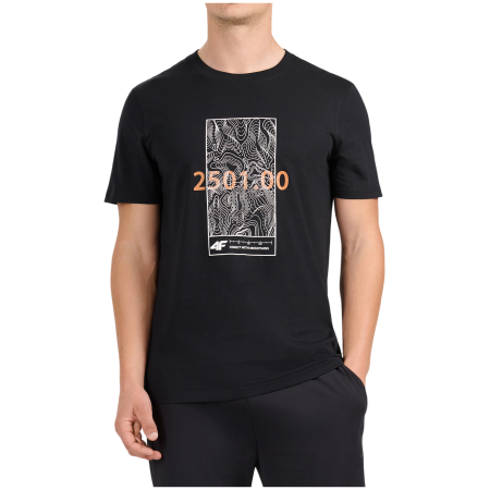 Koszulka męska 4F Tshirt M3571 czarny Deep Black