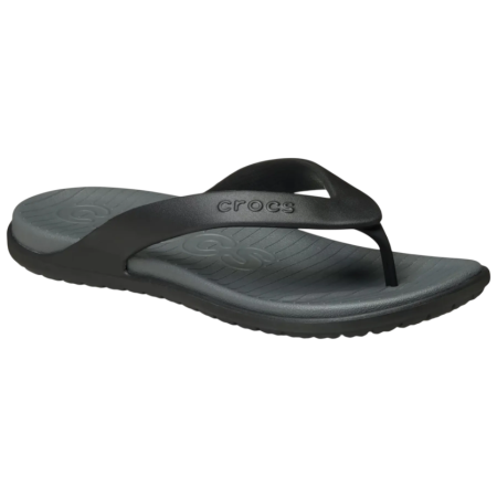 Japonki męskie Crocs Coast Flip czarny/szary Black/Slate Grey