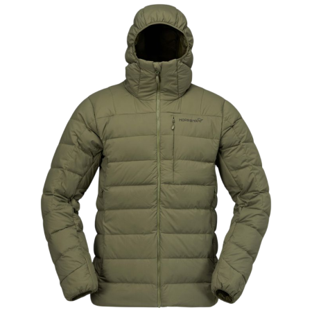 Męska kurtka puchowa Norrona femund down700 Zip Hood oliwkowy Olive Night