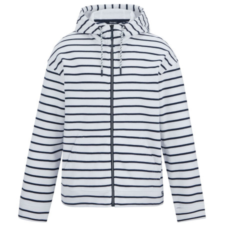 Bluza damska Regatta Bayletta Hoody biały/niebieski Wht/NvyStrpe