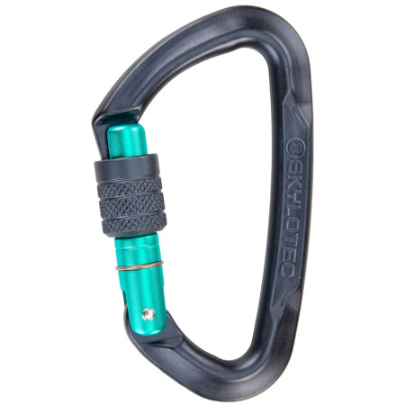 Karabinek Skylotec Lime SG (screw gate) szary/zielony Anthracite/Acquamarine