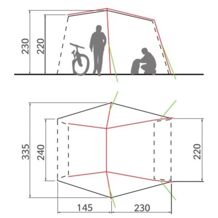 Przedsionek Vaude Drive Van