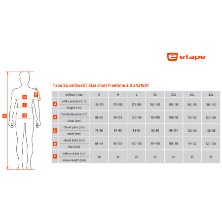 Męska koszulka kolarska Etape Freetime 2.0