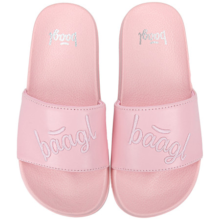 Kapcie dziecięce Baagl Logo Pink