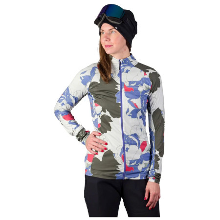 Bluza damska Northfinder Tiara beżowy/zielony multicolorprint